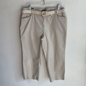 Charter Club Classic Fit Sand Shade Capri Pants Sz 12 NWT